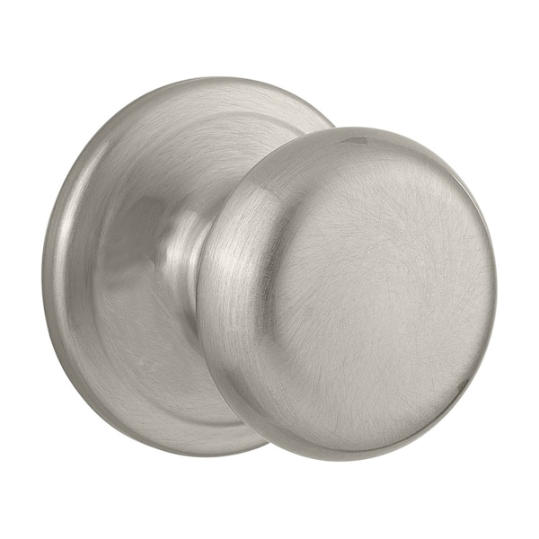 Kwikset Juno Satin Nickel Passage Door Knob 1-3/4 in.